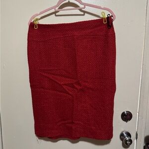 Moulinette Soeurs Vibrant Red Pencil Skirt